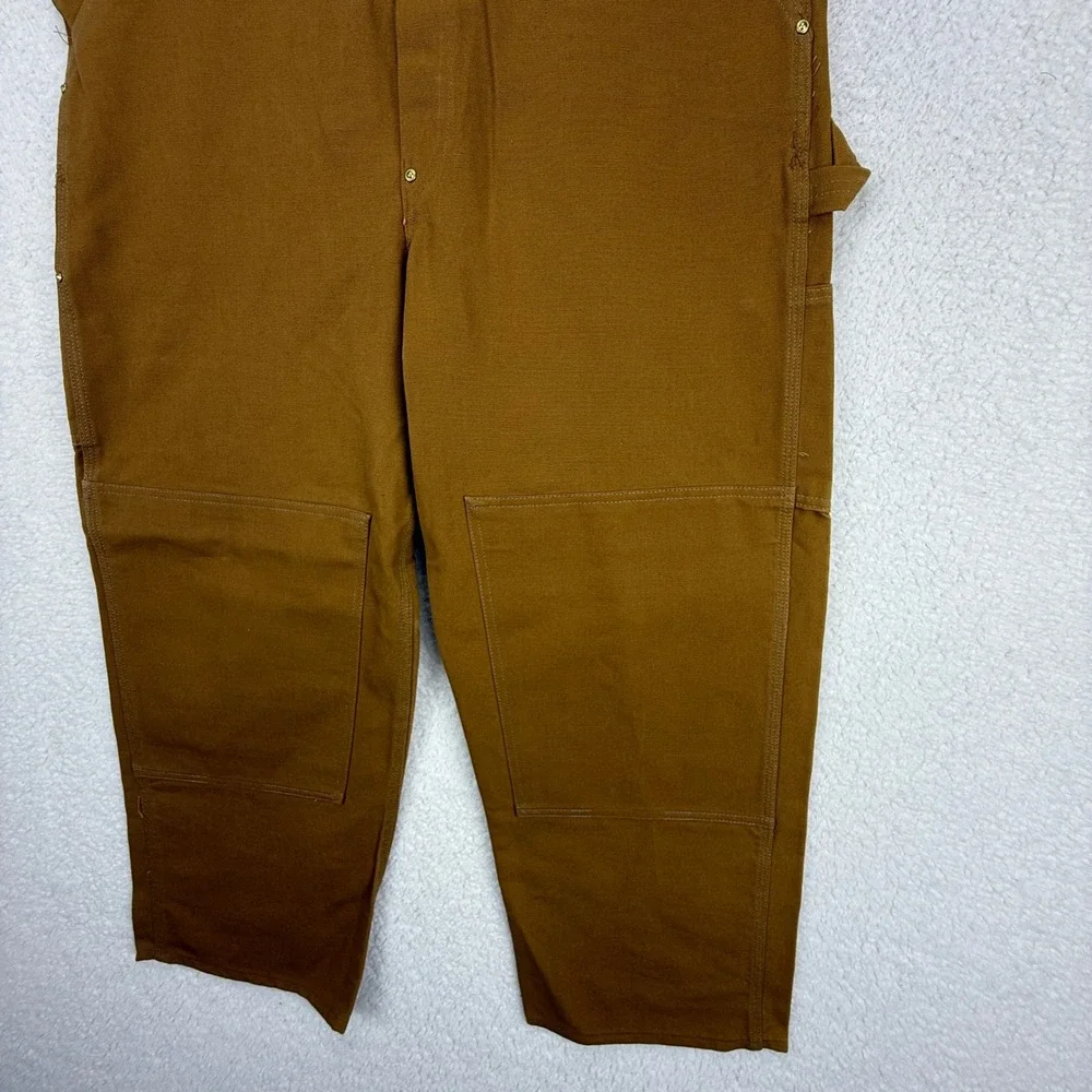 Carhartt Duck Bib Overalls Mens 40x32 Brown Canvas 6FB Workwear NWT NOS